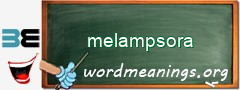 WordMeaning blackboard for melampsora